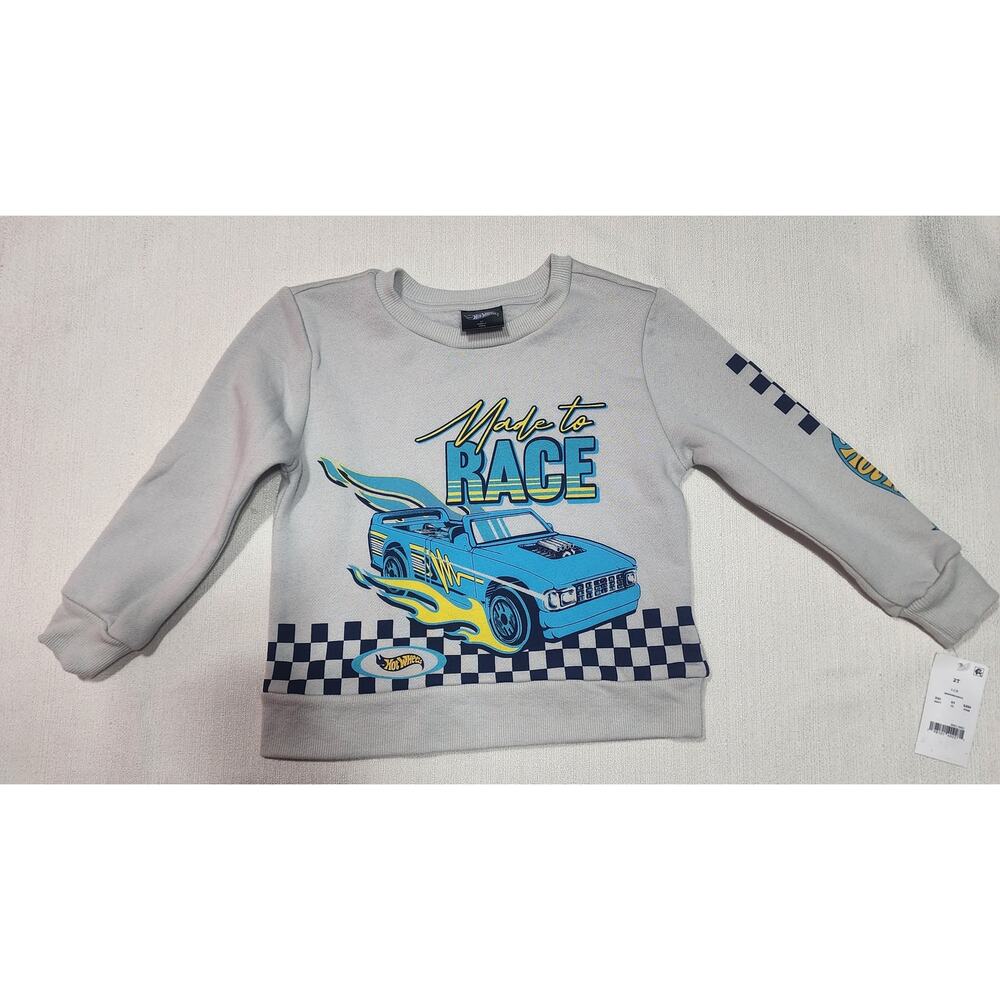 Hot wheels ''Made to race'' toddlers sweater 2T